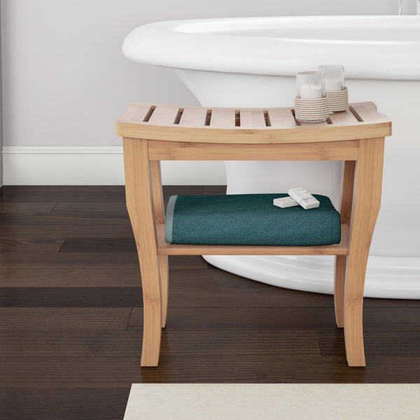 Lavish Home 19'' W Bamboo Shower Bench & Reviews Wayfair